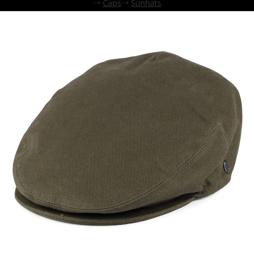 Jaxon Forest Green Men's Flat Cap